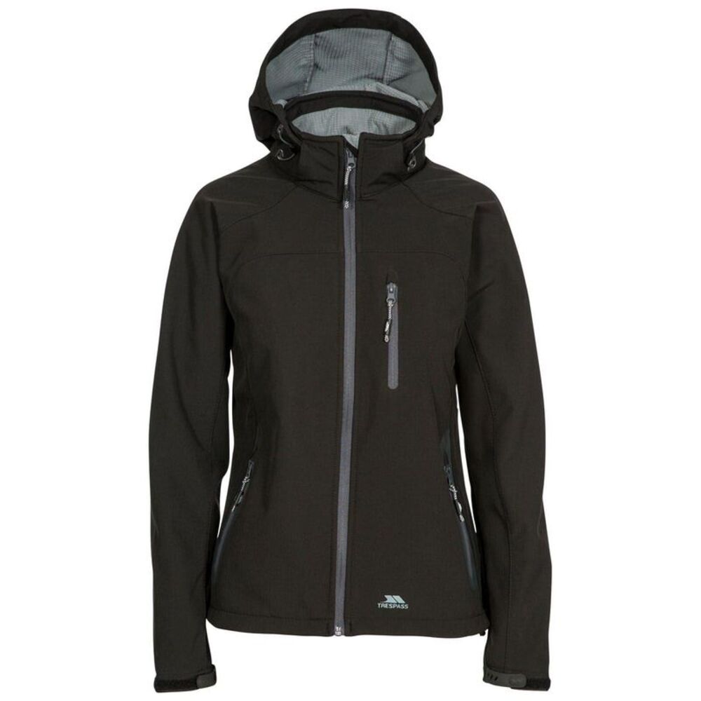 Trespass Womens/Ladies Ellison Soft Shell Jacket / Black